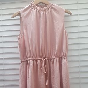 Size 12 blush H&M sleeveless chiffon dress
